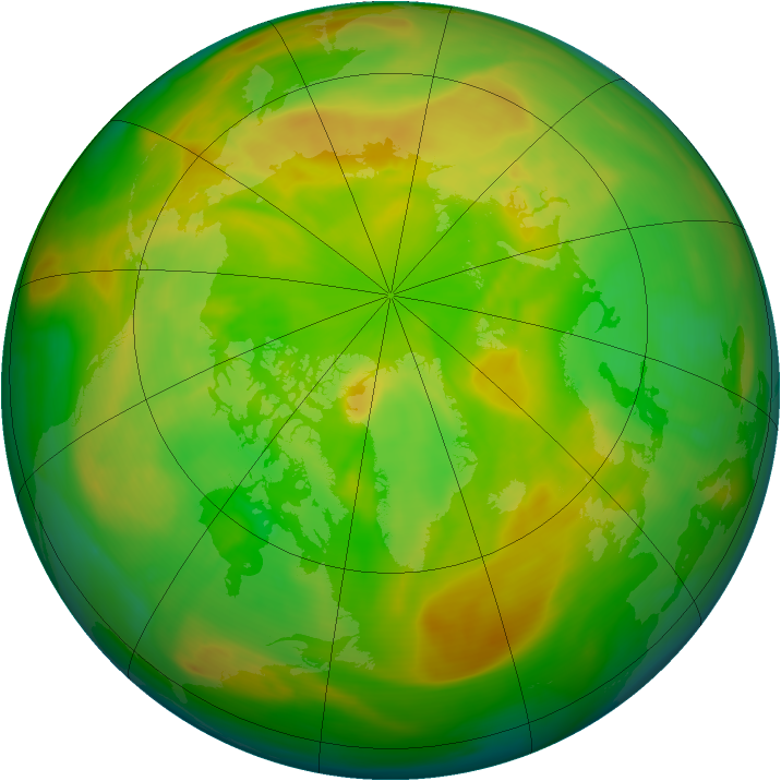 Arctic ozone map for 24 May 2005